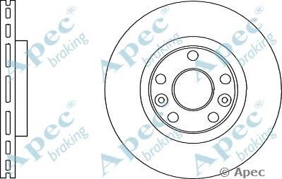 APEC BRAKING dsk2823 -  Тормозной диск